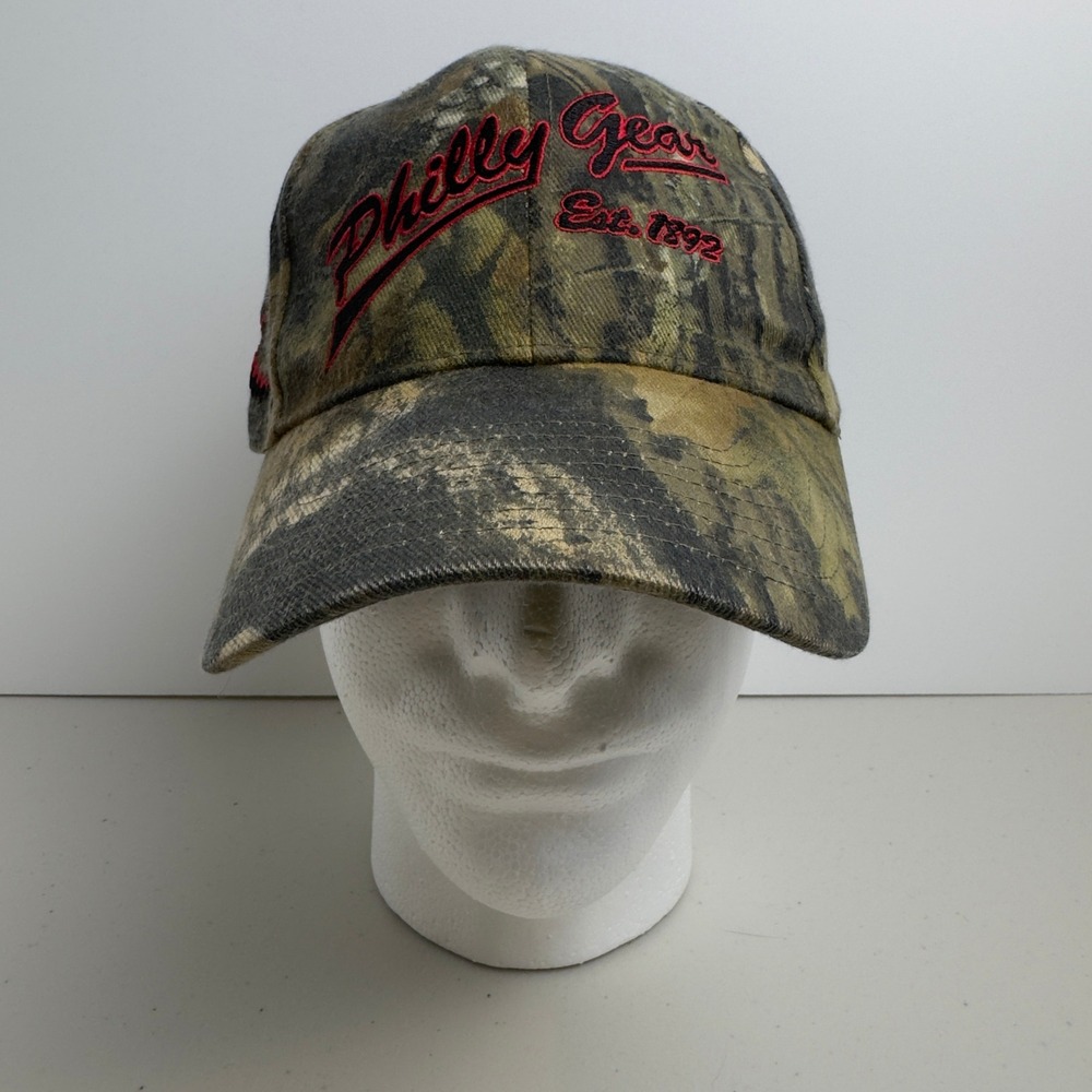 Philly Gear Camo Hunting Hat Vintage Adjustable Baseball Cap One Size OSFM Camo